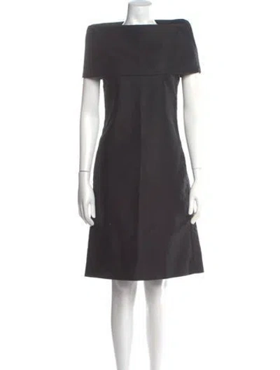 Pre-owned Sofie D'hoore Bateau Neckline Knee-length Dress In Blue