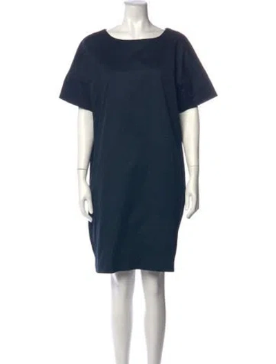 Pre-owned Sofie D'hoore Bateau Neckline Knee-length Dress In Blue