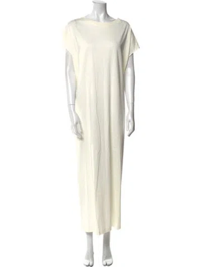 Pre-owned Sofie D'hoore Bateau Neckline Long Dress In Neutral