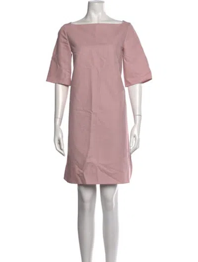 Pre-owned Sofie D'hoore Bateau Neckline Mini Dress In Pink