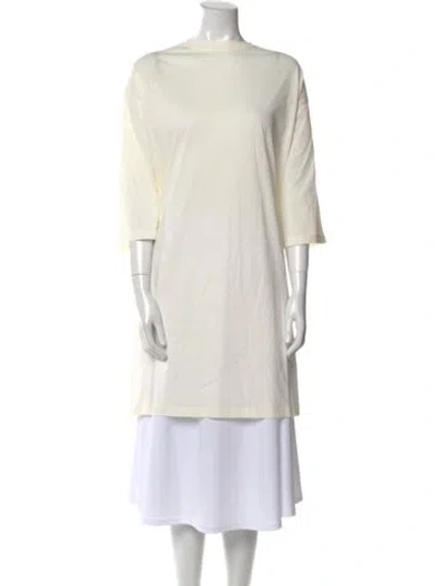 Pre-owned Sofie D'hoore Bateau Neckline Three-quarter Sleeve Tunic W/ Tags In Neutral