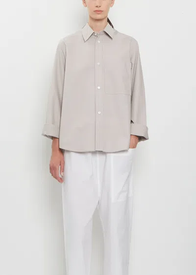 Sofie D'hoore Belone Cotton Poplin Shirt In Gray