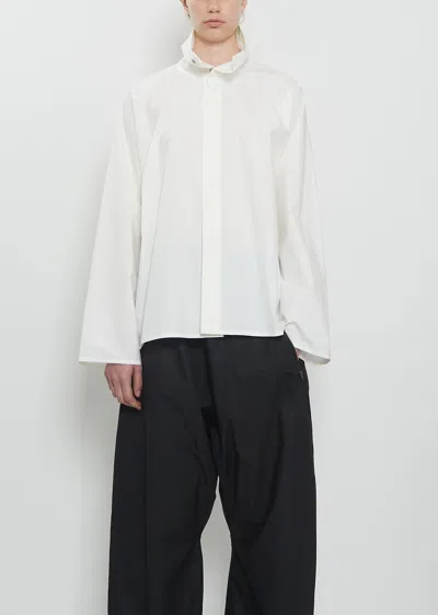 Sofie D'hoore Belor High-neck Cotton Shirt In White