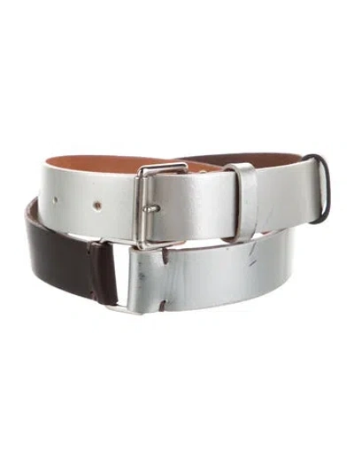 Pre-owned Sofie D'hoore Belt In Silver