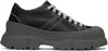 Sofie D'hoore Lace-up Low-top Sneakers In Black/slate
