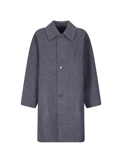 Sofie D'hoore Button-up Single-breasted Coat In Gray