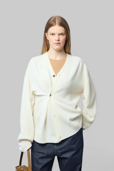Sofie D'hoore Cardigan V-neck Buttons In White