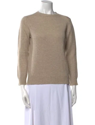 Pre-owned Sofie D'hoore Cashmere Crew Neck Sweater In Neutral