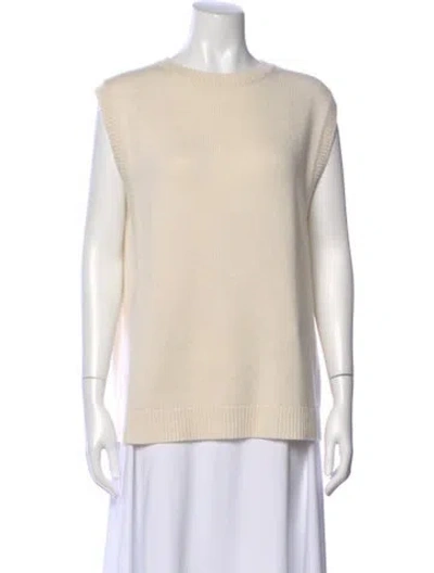 Pre-owned Sofie D'hoore Cashmere Scoop Neck Sweater W/ Tags In Neutral