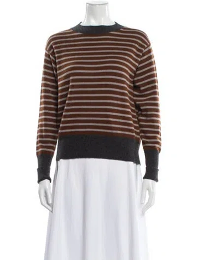 Pre-owned Sofie D'hoore Cashmere Striped Sweater In Brown