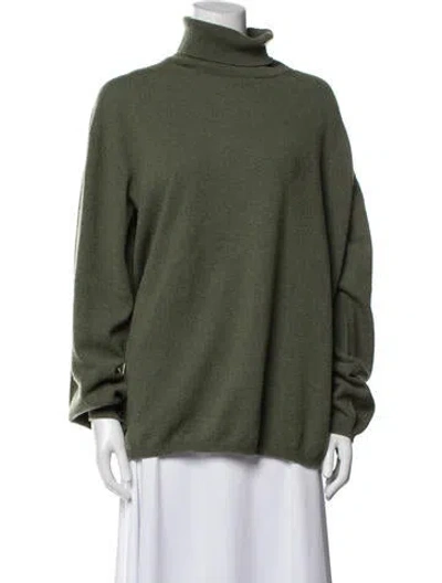 Pre-owned Sofie D'hoore Cashmere Turtleneck Sweater In Green