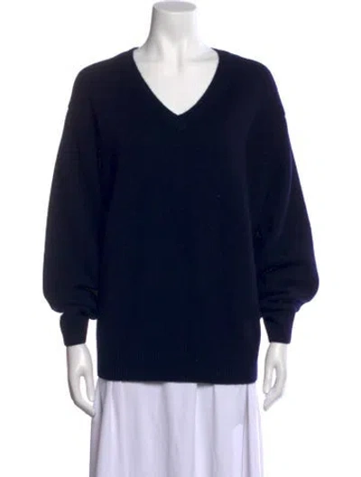 Pre-owned Sofie D'hoore Cashmere V-neck Sweater In Black