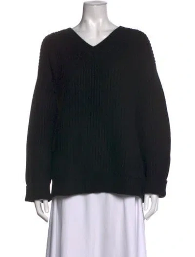 Pre-owned Sofie D'hoore Cashmere V-neck Sweater In Black
