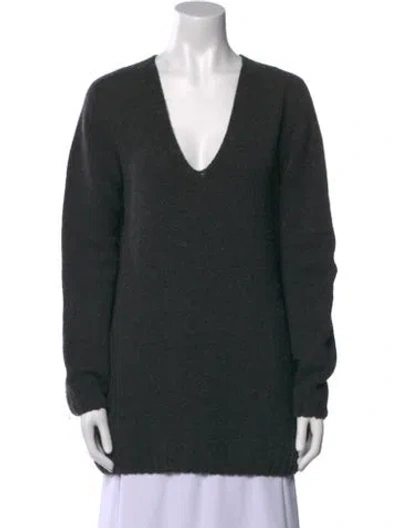 Pre-owned Sofie D'hoore Cashmere V-neck Sweater In Green