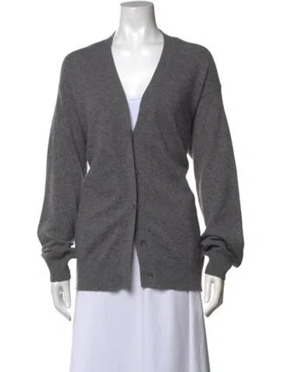 Pre-owned Sofie D'hoore Cashmere V-neck Sweater In Grey