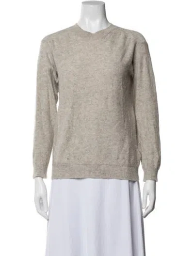 Pre-owned Sofie D'hoore Cashmere V-neck Sweater In Purple