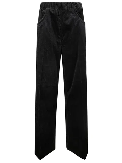 Sofie D'hoore Casual Wide Pants With Drawstring Waist In Black