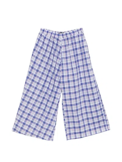 Sofie D'hoore Check Palazzo Pants In Blue