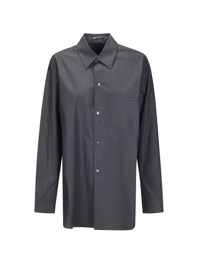 Sofie D'hoore Chest-pocket Long-sleeved Shirt In Black