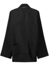 Sofie D'hoore Cairo Washed Denim Kimono Jacket In Black
