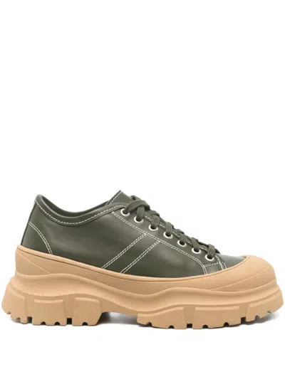 Sofie D'hoore Contrast-stitching Sneakers In Green