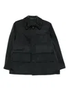 Sofie D'hoore Cooper Multi-pocket Collared Jacket In Black
