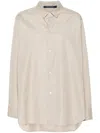 Sofie D'hoore Long Sleeve Shirt With Front Buttons In Neutrals