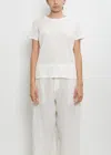 Sofie D'hoore Cotton Turin Short Sleeve Tee In Ivory