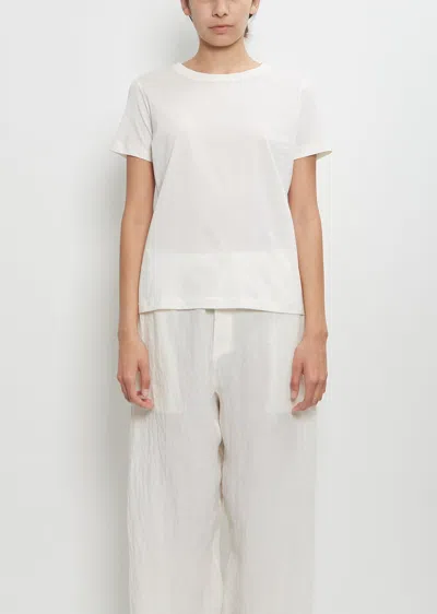 Sofie D'hoore Cotton Turin Short Sleeve Tee In White