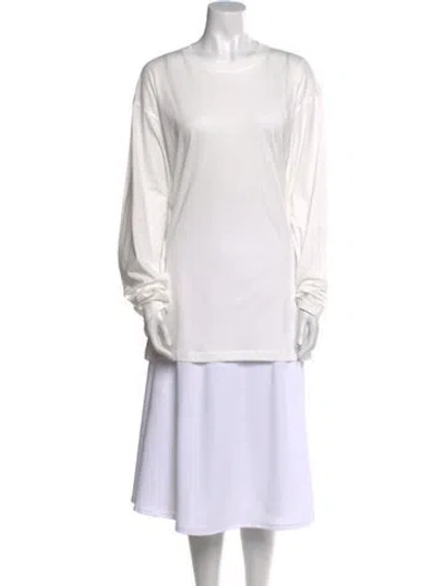 Pre-owned Sofie D'hoore Cowl Neck Long Sleeve Tunic W/ Tags In White