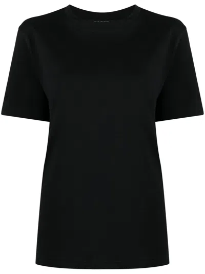 Sofie D'hoore Plain Cotton T-shirt In Schwarz
