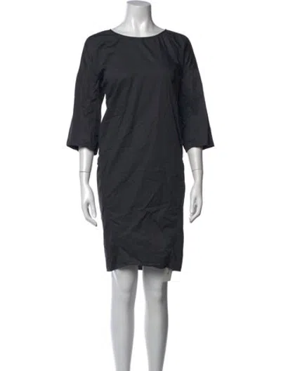 Pre-owned Sofie D'hoore Crew Neck Knee-length Dress In Grey