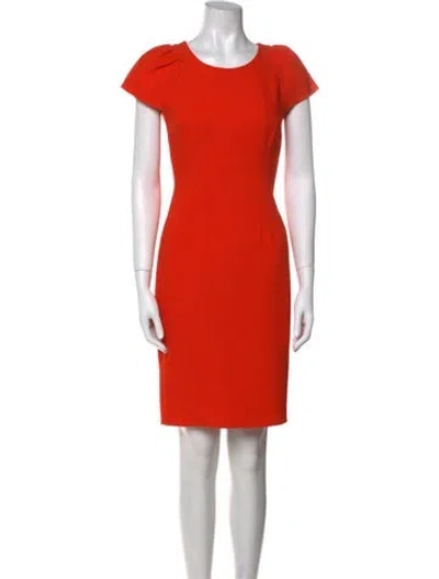 Pre-owned Sofie D'hoore Crew Neck Knee-length Dress In Orange
