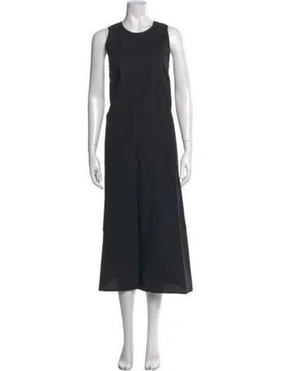 Pre-owned Sofie D'hoore Crew Neck Long Dress In Black