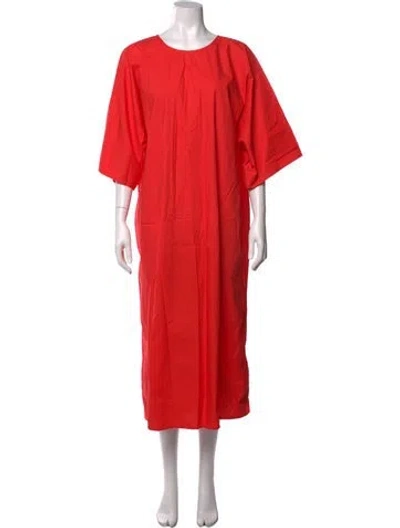 Pre-owned Sofie D'hoore Crew Neck Long Dress In Red