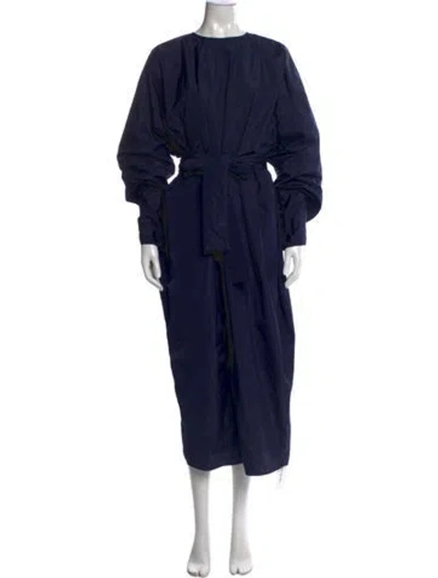 Pre-owned Sofie D'hoore Crew Neck Long Dress W/ Tags In Blue