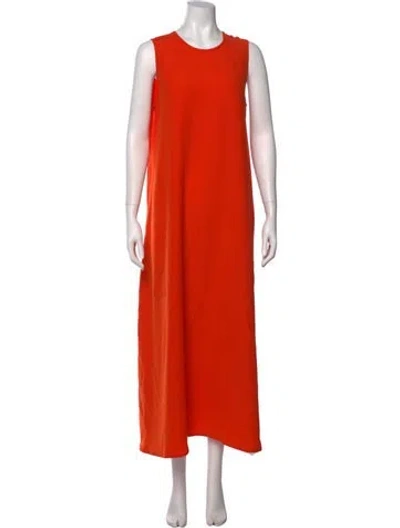 Pre-owned Sofie D'hoore Crew Neck Long Dress W/ Tags In Orange