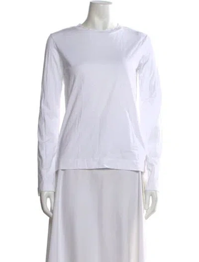 Pre-owned Sofie D'hoore Crew Neck Long Sleeve Top In White