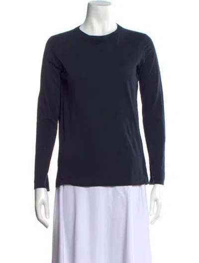 Pre-owned Sofie D'hoore Crew Neck Long Sleeve T-shirt In Blue