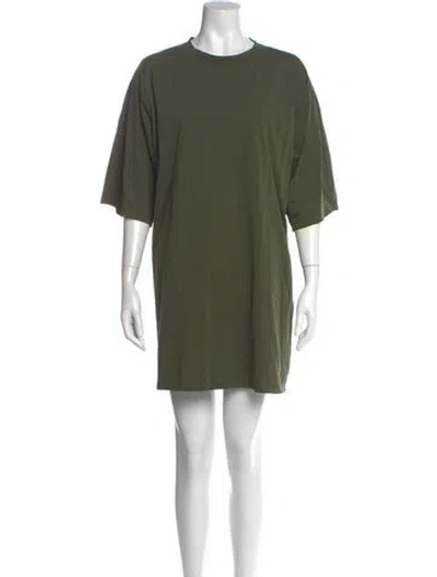 Pre-owned Sofie D'hoore Crew Neck Mini Dress In Green
