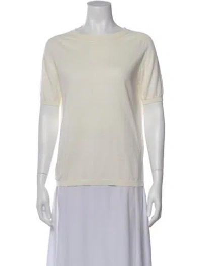 Pre-owned Sofie D'hoore Crew Neck Short Sleeve Top In Gray