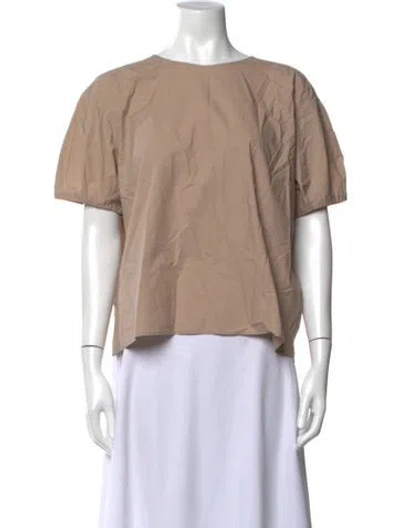 Pre-owned Sofie D'hoore Crew Neck Short Sleeve Top In Neutrals