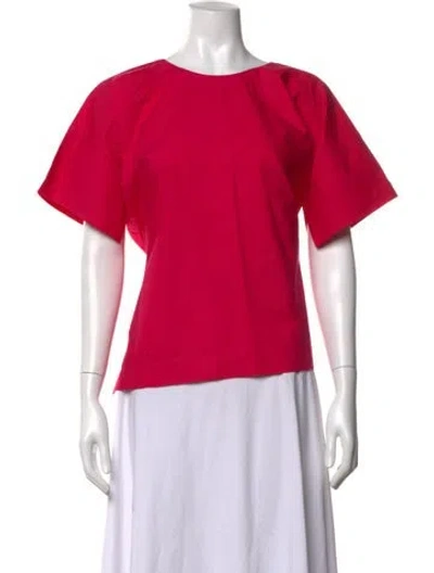 Pre-owned Sofie D'hoore Crew Neck Short Sleeve Top In Pink