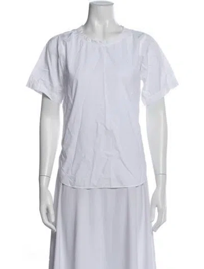 Pre-owned Sofie D'hoore Crew Neck Short Sleeve Top In White