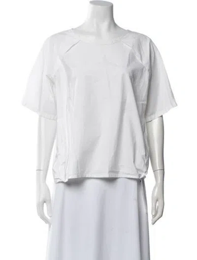 Pre-owned Sofie D'hoore Crew Neck Short Sleeve Top In White