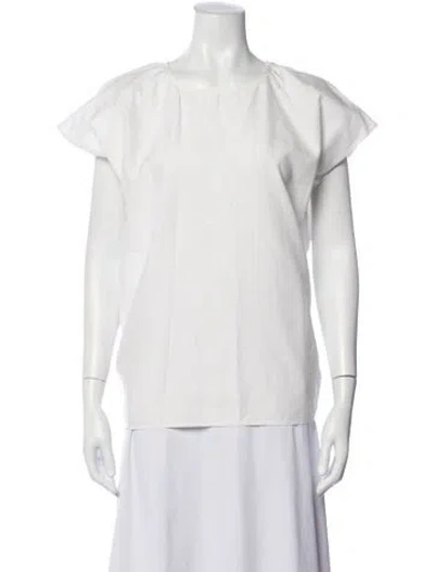 Pre-owned Sofie D'hoore Crew Neck Short Sleeve Top In White