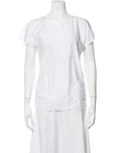 Pre-owned Sofie D'hoore Crew Neck Short Sleeve Top In White