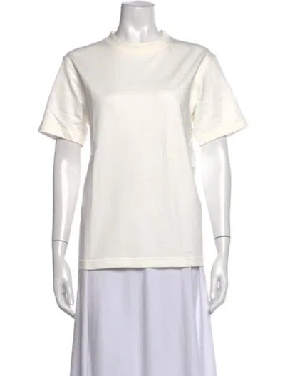 Pre-owned Sofie D'hoore Crew Neck Short Sleeve T-shirt In White