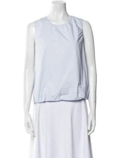 Pre-owned Sofie D'hoore Crew Neck Sleeveless Top In Blue