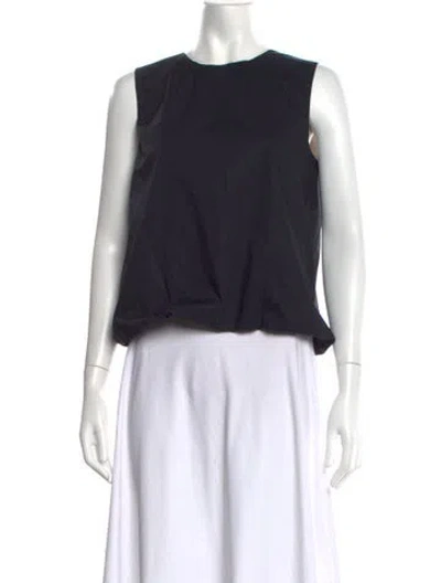 Pre-owned Sofie D'hoore Crew Neck Sleeveless Top In Blue